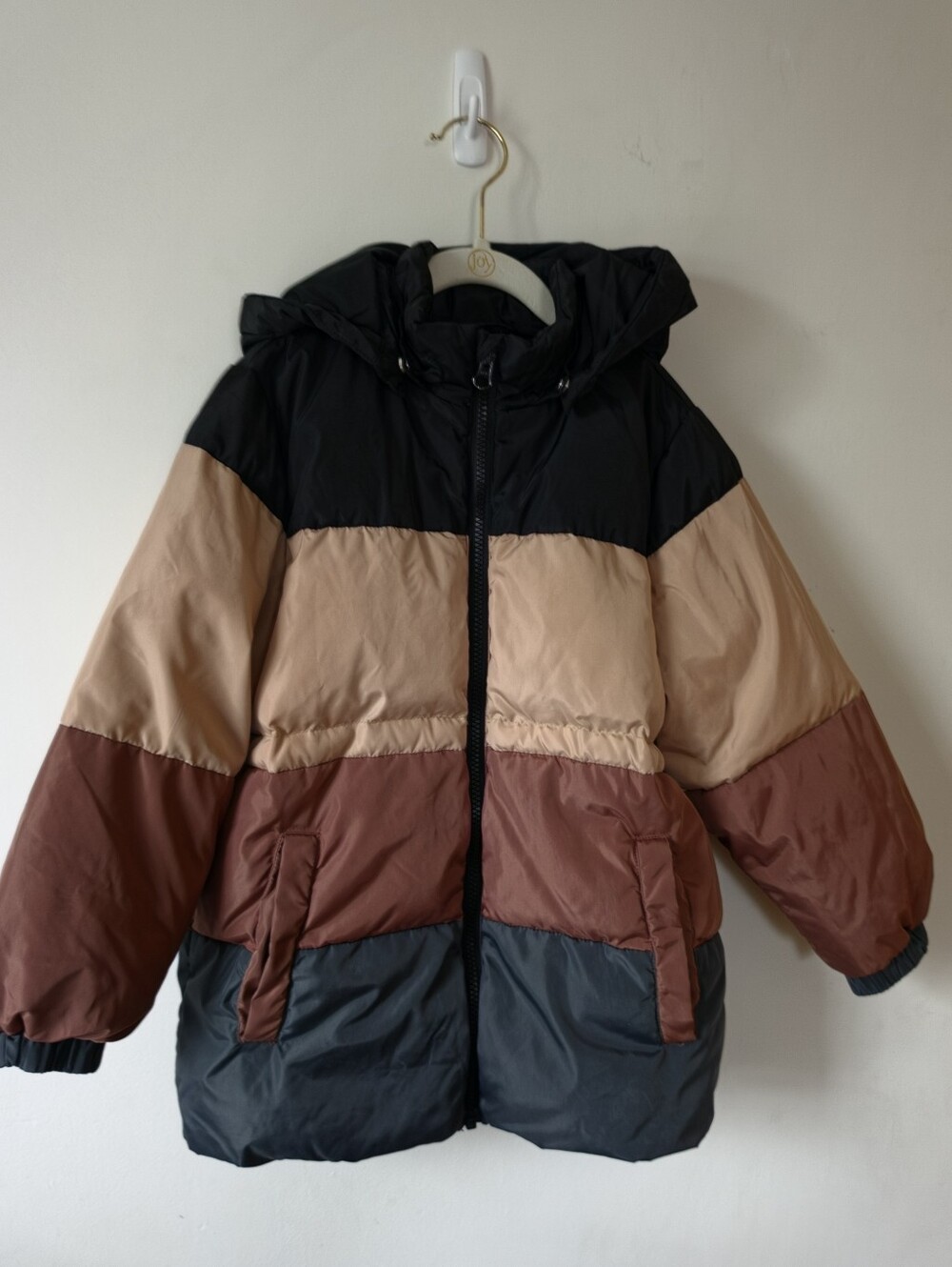 Rylee + Cru Boy's Colour Block Puffer Jacket Coat 6-7 Yrs